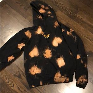 Bleached Died Brandy Melville Butterfly Hoodie